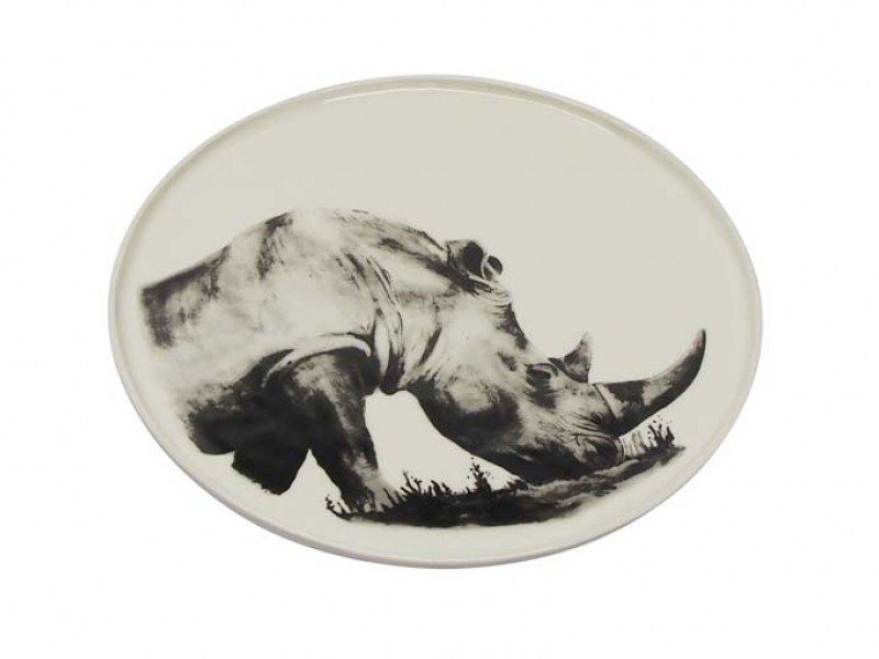Ceramic Rhino Plate Ceramic Rhino Plate